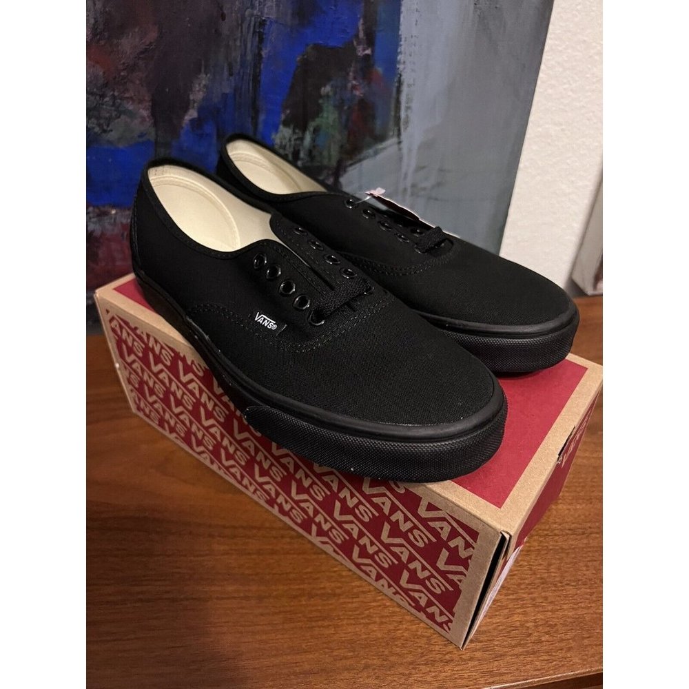 VANS Authentic Classic Black Sneakers Size 8.0 US Men / 9.5 US Women  NWB